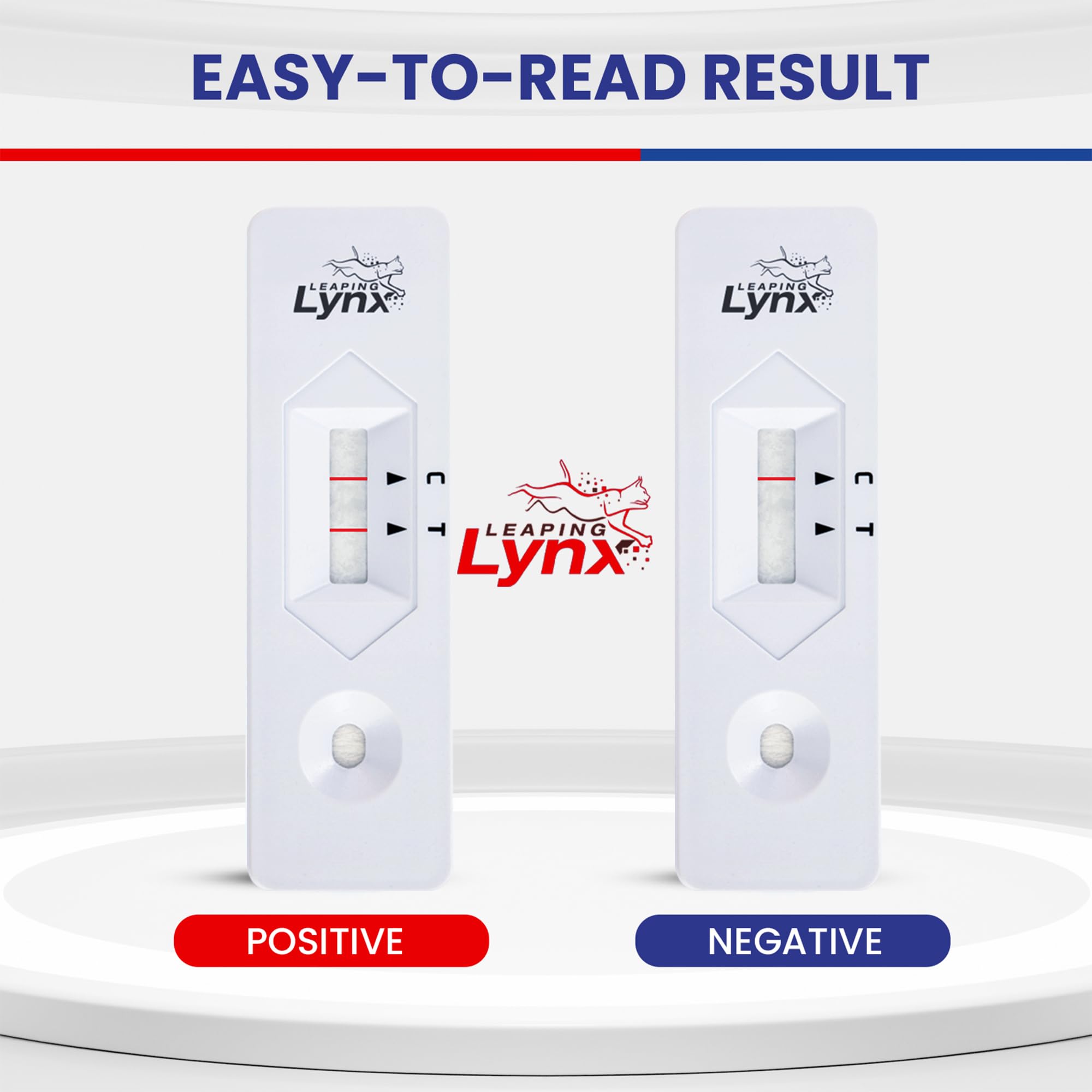 Leaping Lynx Bacteria Test Kit result indicator shows clear outcomes.