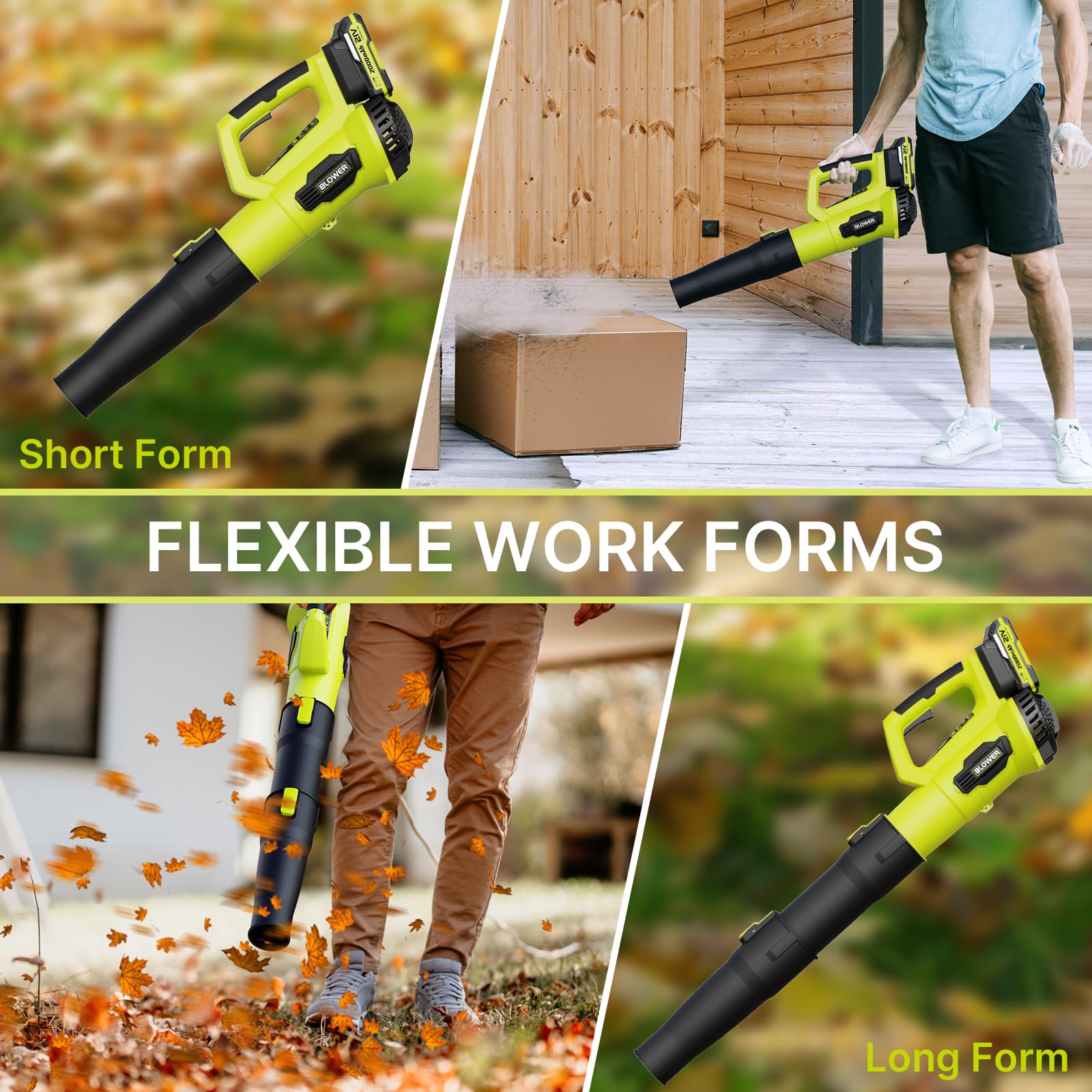 LEAPUL leaf blower in use on a patio for debris and dust cleanup