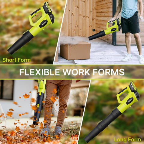 LEAPUL leaf blower in use on a patio for debris and dust cleanup