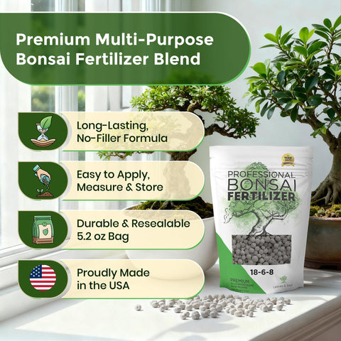 Leaves and Soul bonsai fertilizer pellets slow-release granules ready to feed bonsai.