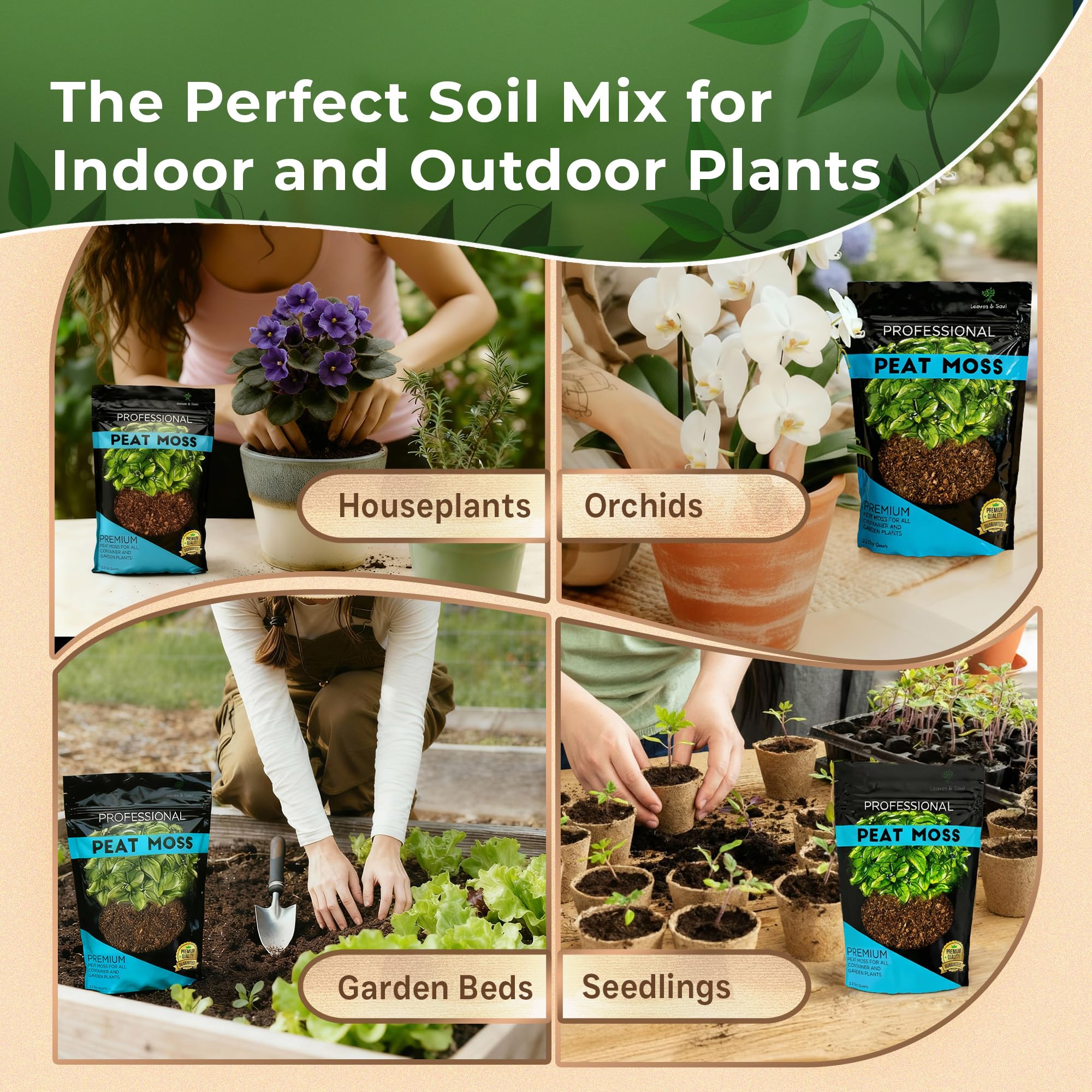 Leaves and Soul made in USA bag ensures quality and reliability.