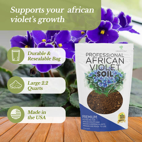 Leaves and Soul soil mix texture close-up shows airy blend for healthy roots.