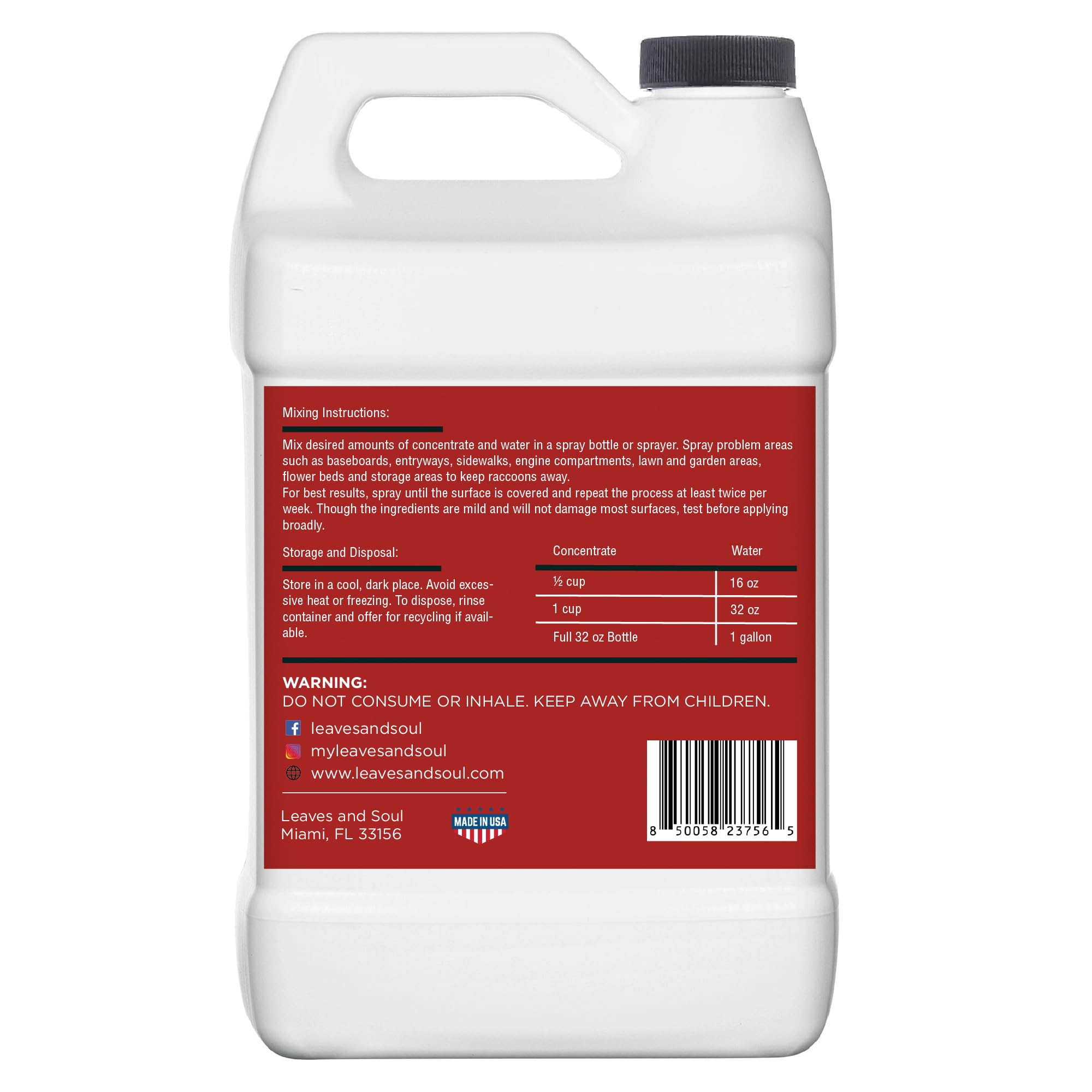 Leaves and Soul VarmiPro concentrate bottle ready for water dilution
