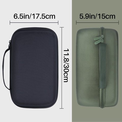 Lebakort green case durable nylon and EVA construction.