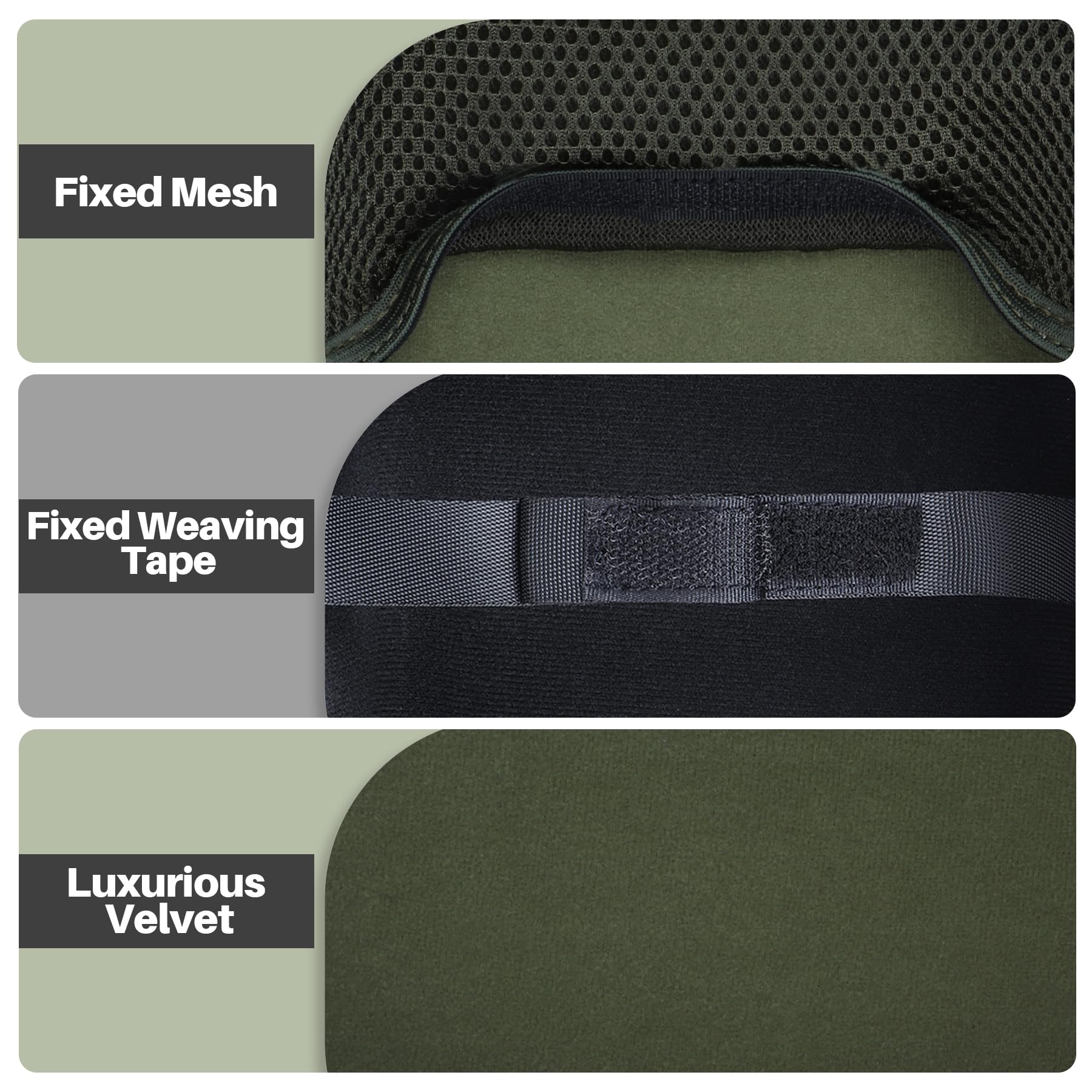 Lebakort green case mesh pocket for accessories stays tidy.