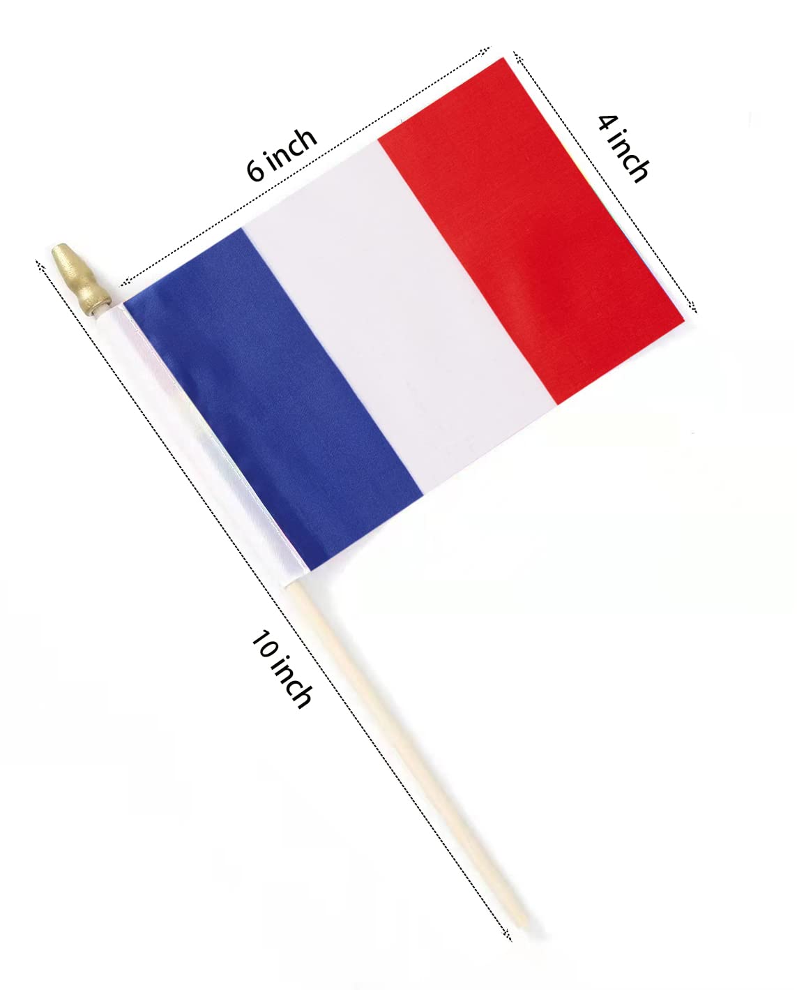 Lebei France flag mini on hand adds flair to parades and photos