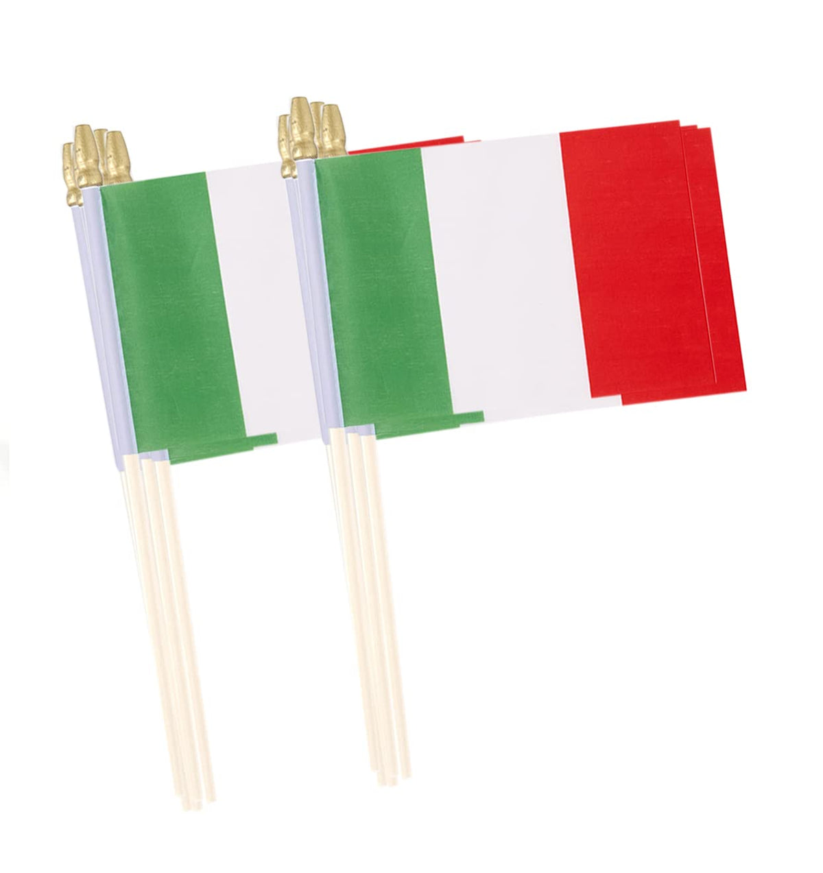 Lebei Italy flag mini flag on a wooden stick for parades