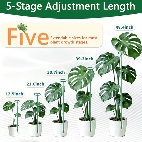 lecamebor green finish stake blends with foliage while staying sturdy