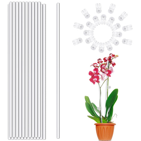 LECAMEBOR clear 18-inch plant stake supports upright growth for indoor plants.