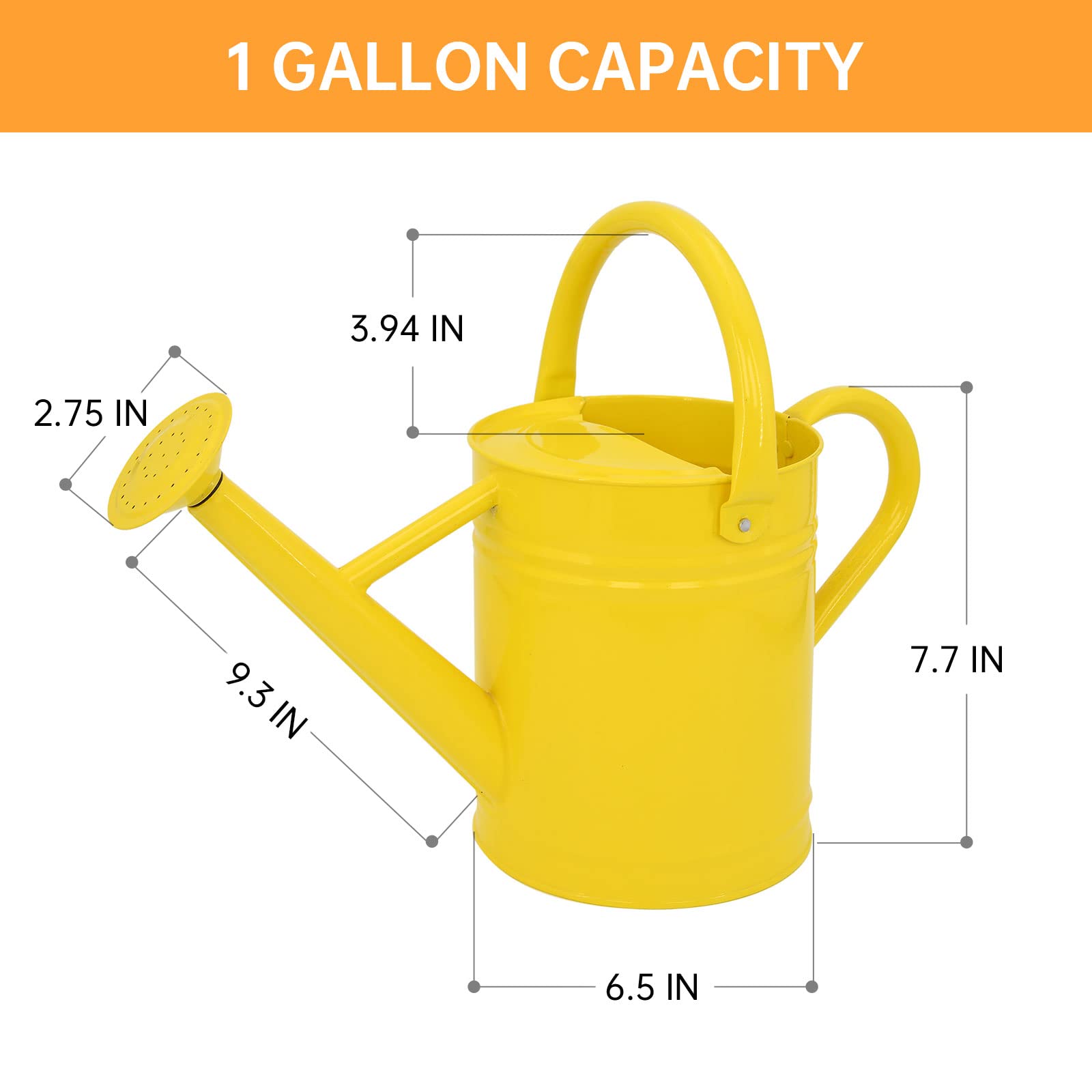 Lechloris watering can removable spout enables faster, adjustable water flow for delicate plants