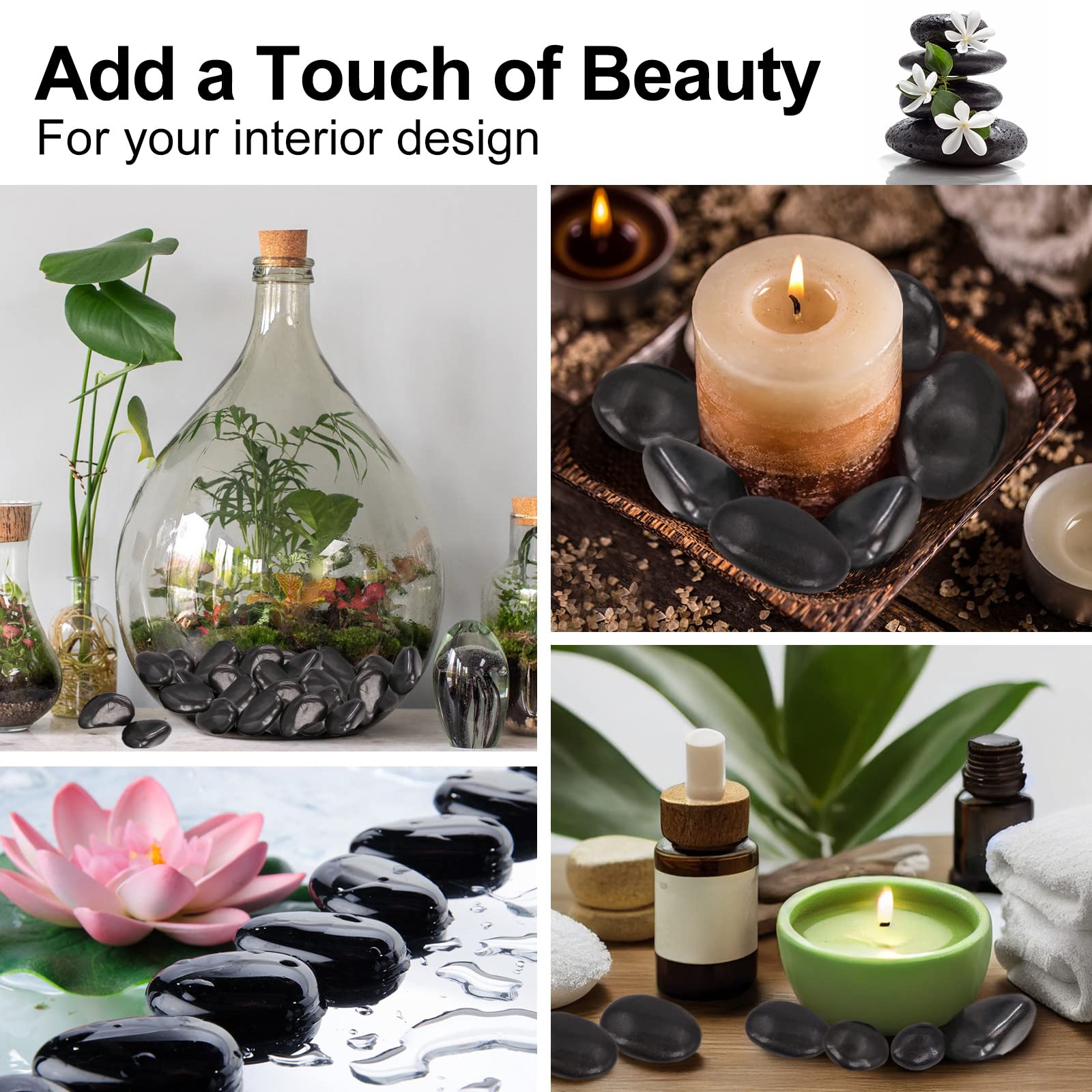 Lechloris decorative stones for weddings, floral arrangements and seasonal decor