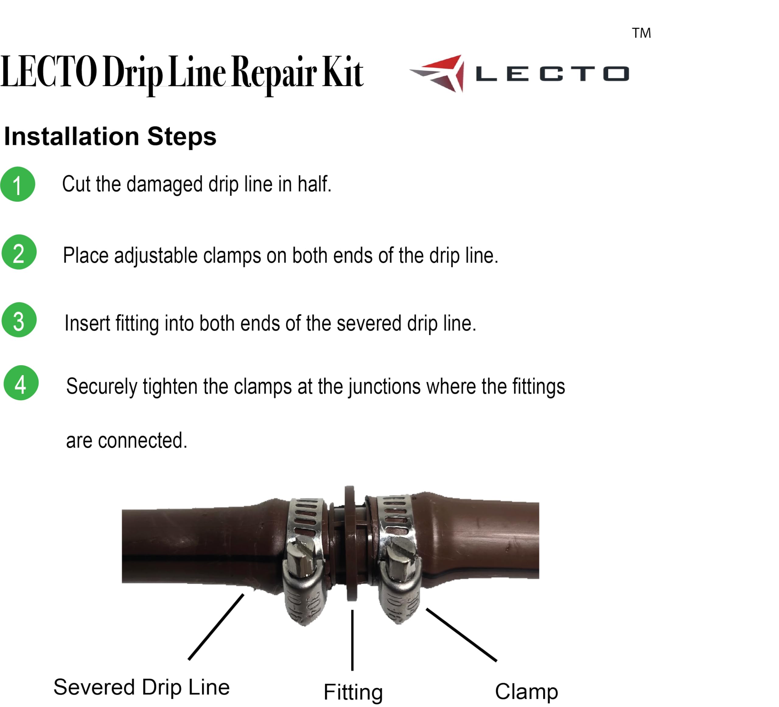 LECTO Universal 700 id tubing detail for extensions