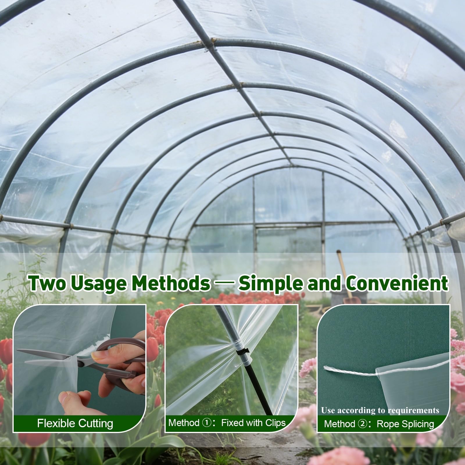 LECWELL multi-use film suits DIY greenhouses and other projects