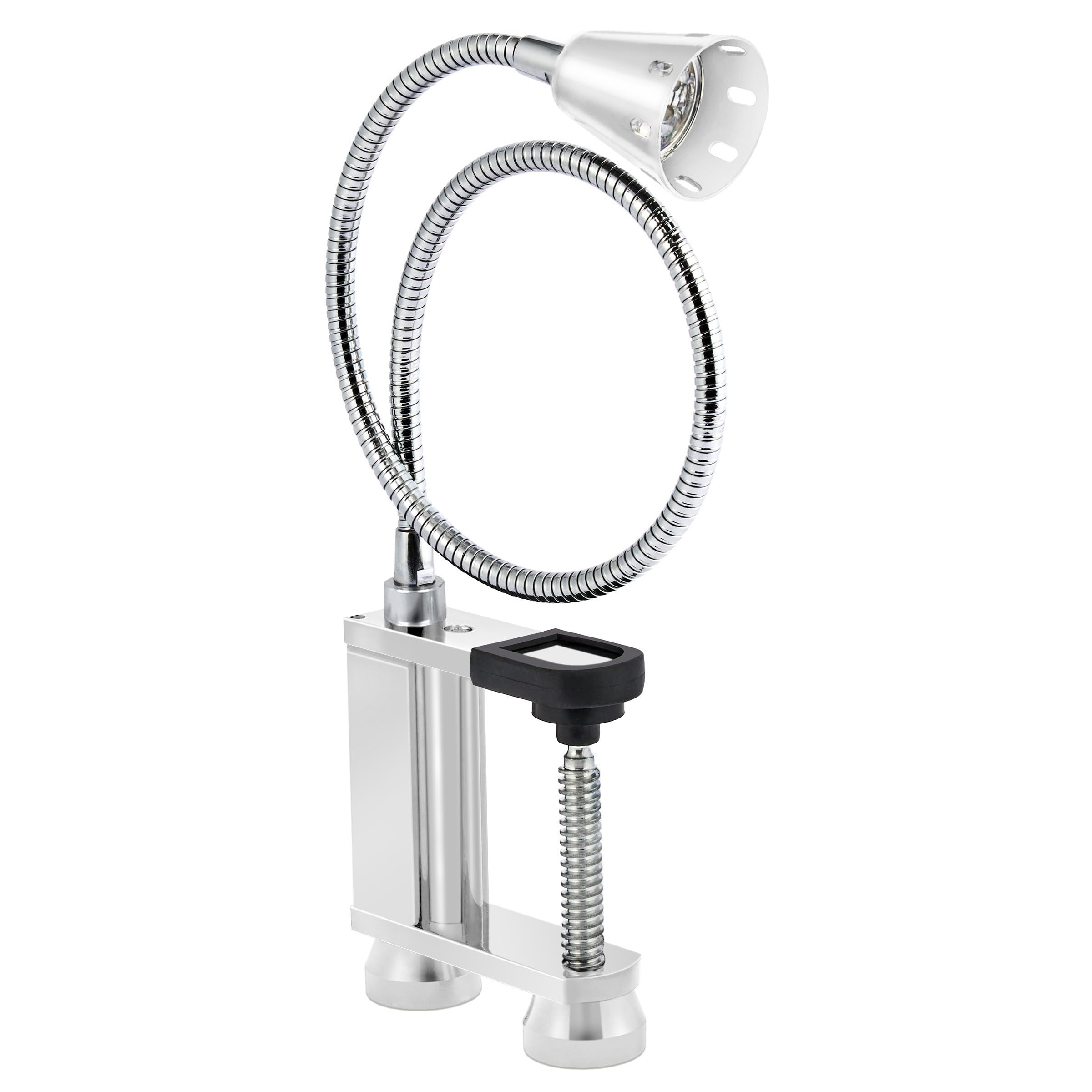 LED Concepts BBQ light mounted on grill with magnetic base for night grilling