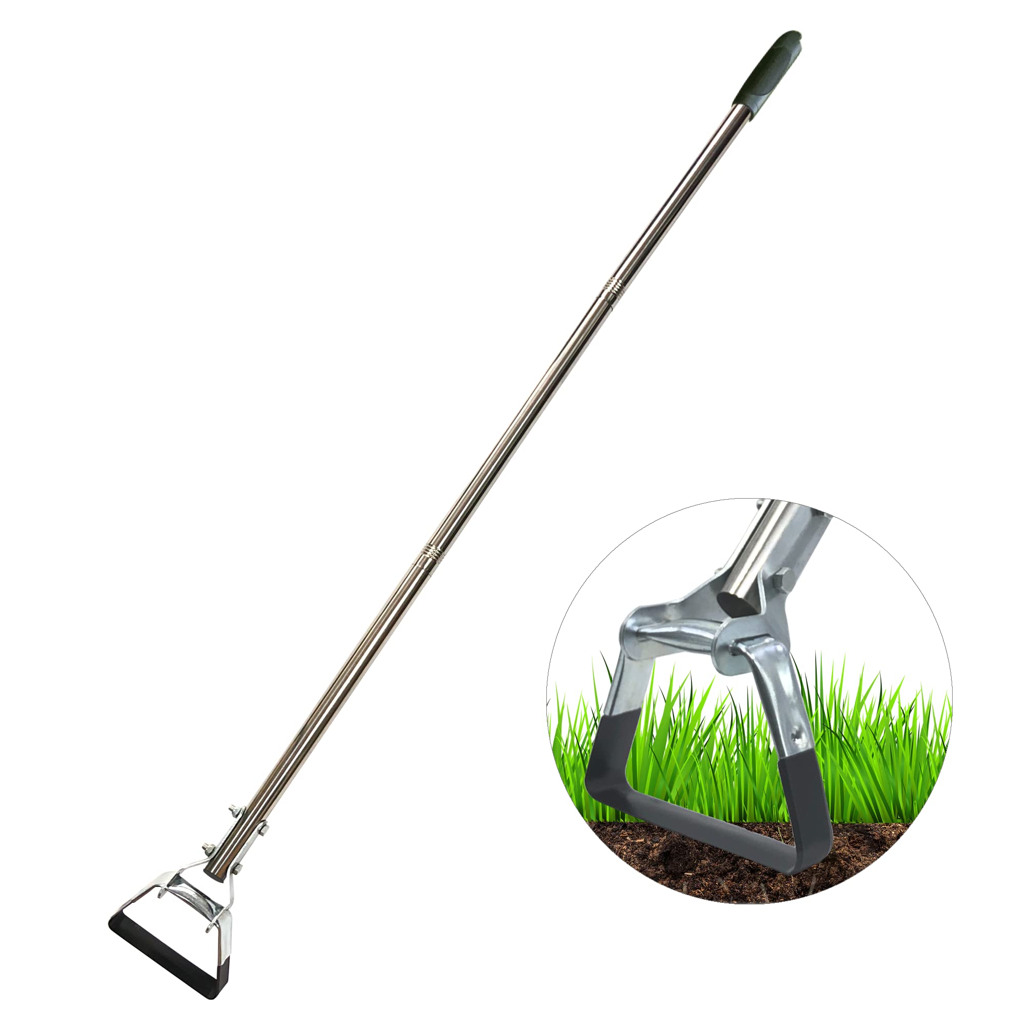 Ledombon easy use design reduces back strain during weeding tasks.