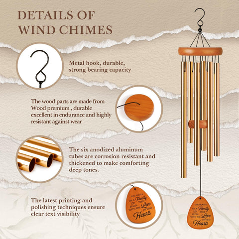 Leebbsin wind chime nylon rope designed to withstand weather