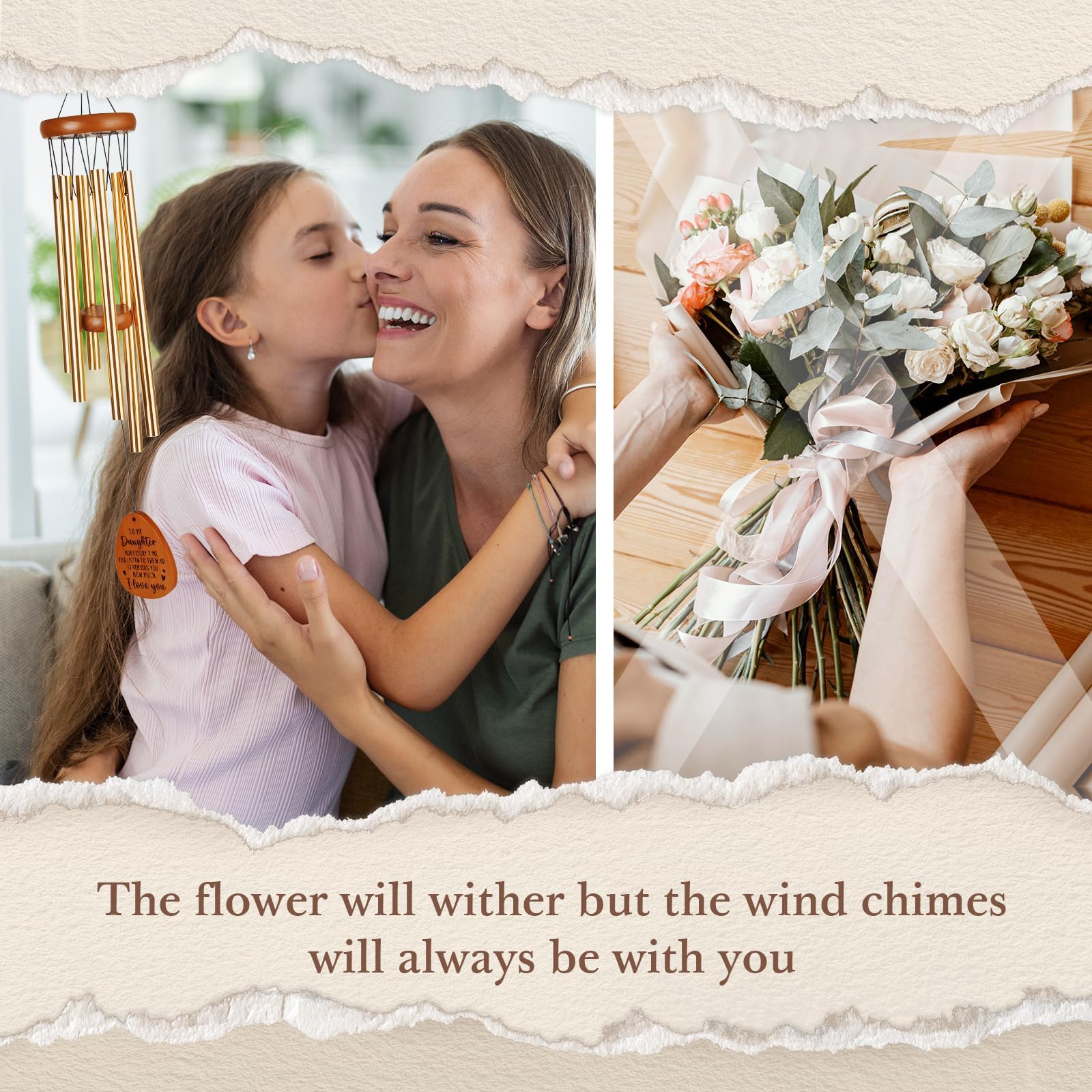 Leebbsin indoor-outdoor wind chime adds serene ambience to home or garden.