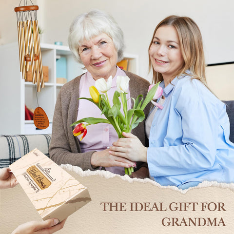 Leebbsin wind chime with flower pattern sail enhances sentiment.