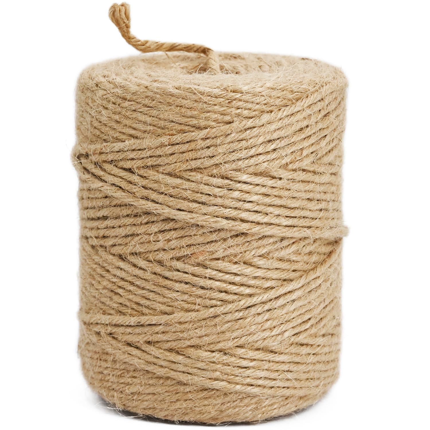 Leecogo 3mm jute twine on a neat spool, ideal for easy crafting and gardening.