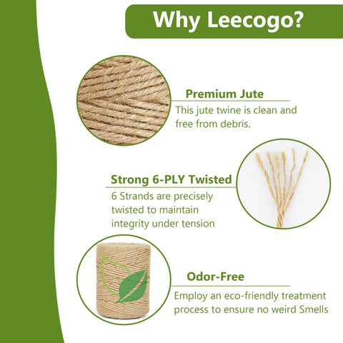Leecogo gift-wrap with twine showcases rustic charm for natural packaging.