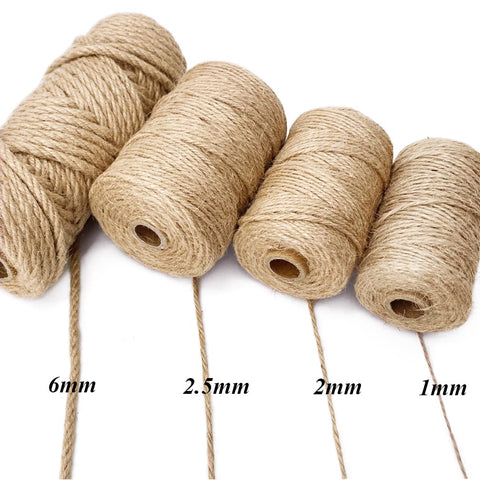Leecogo jute twine brown for crafts and premium packaging.