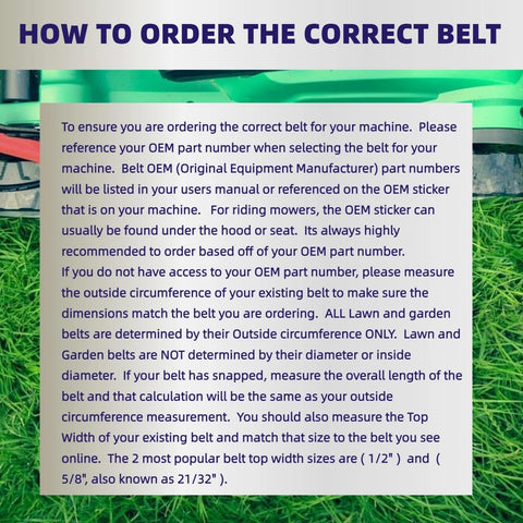OEM numbers reference for Leego belt: 954-04329 and 954-04329a