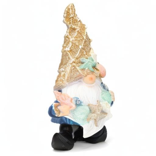 Leekung Coastal Gnome statue enhances seaside-inspired decor collections