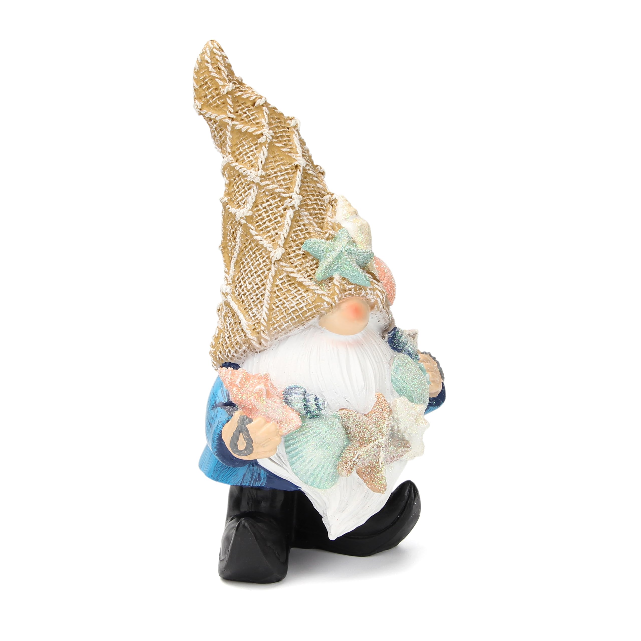 Leekung Gnome with glittery shells adds subtle shimmer to any display