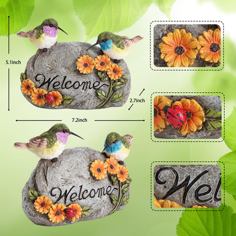 Premium resin garden statue that withstands weather while keeping colors vivid.