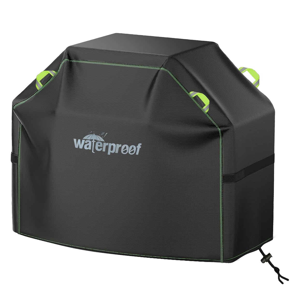 LEEWHEEL grill cover 58in front view; durable waterproof fabric protects grills year-round.