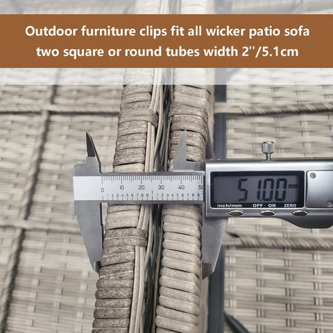 LeewooJardin all-weather clips prevent movement on windy patios
