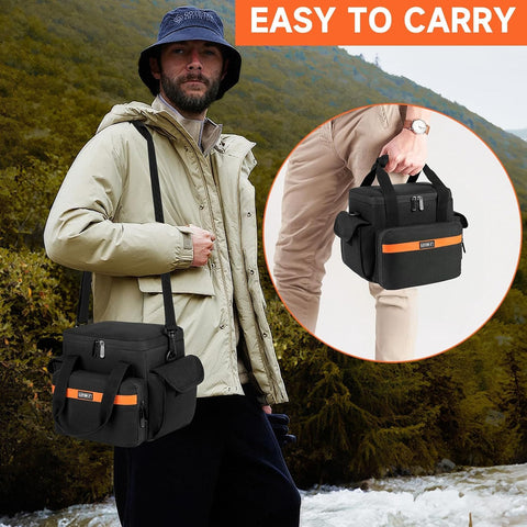 LEFOR-Z case keeps FlashFish E200 safe from elements during hiking.