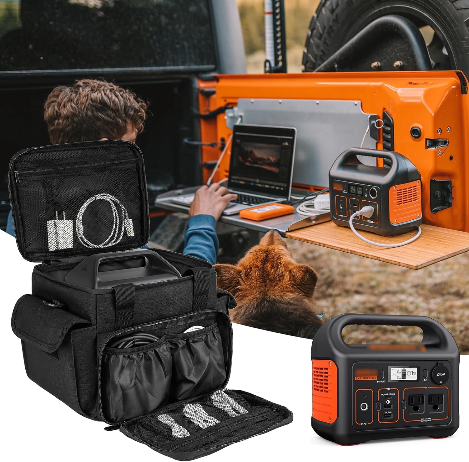 LEFOR-Z case protects ZeroKor portable power station from scratches.