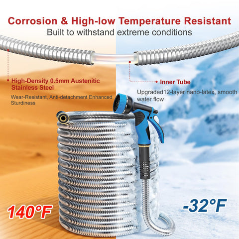 Lefree kink-free spiral design keeps inner tube aligned for easy coiling.