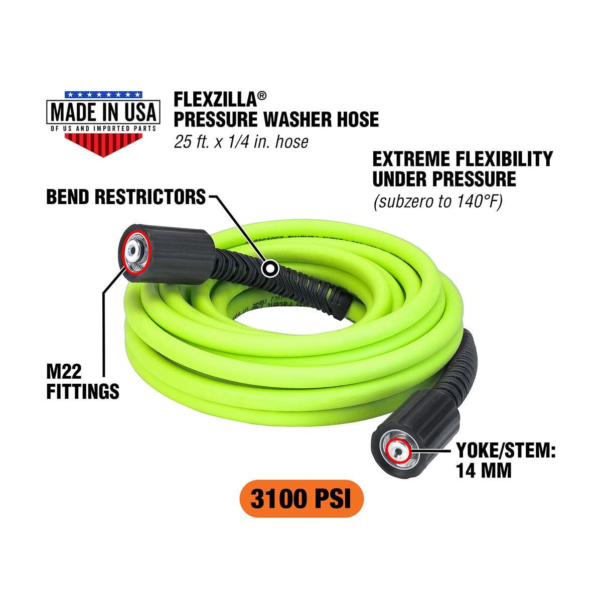 ZillaGreen color enhances visibility during outdoor cleaning tasks