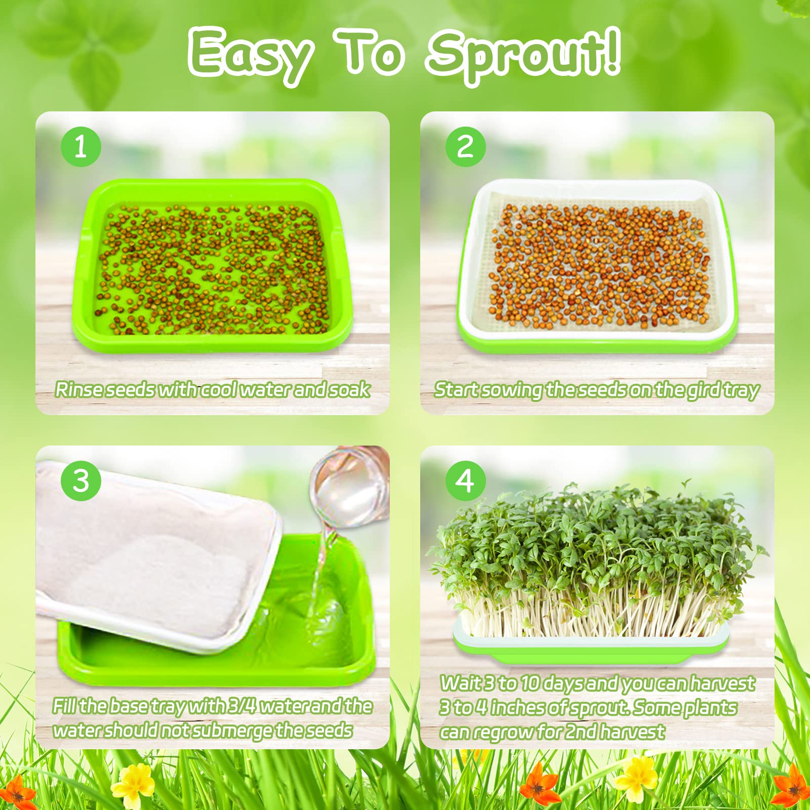 Legigo microgreens-ready setup supports moisture balance for healthy greens.