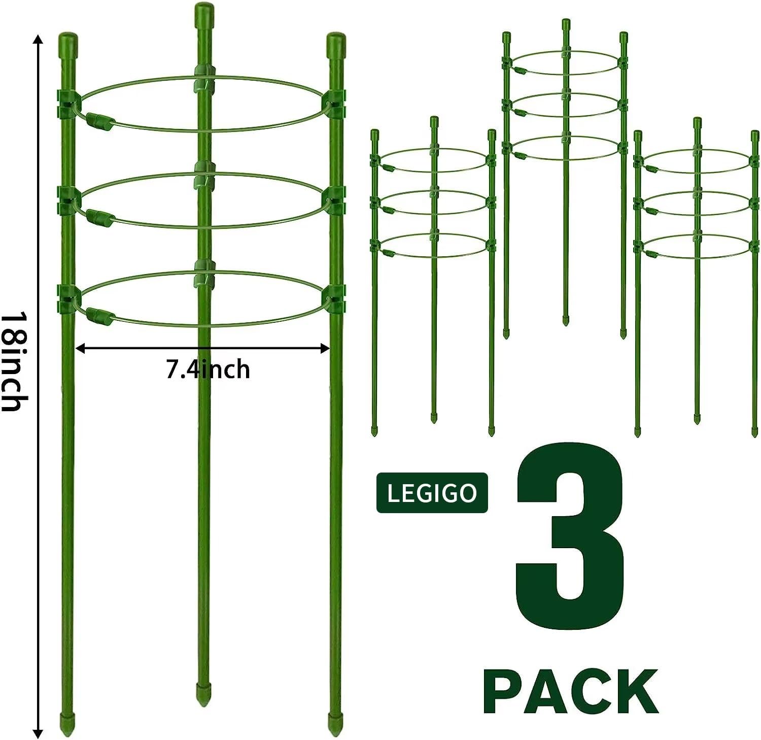 Legigo adjustable rings help plants grow upright with customizable hoop sizes.