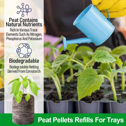 Legigo 30 mm peat pellets sized for standard nursery trays and neat germination.