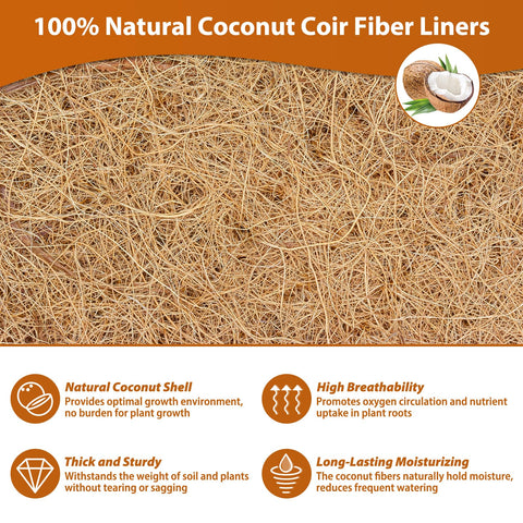 Legigo square coconut liner fits planters precisely, expanding soil space and promoting root growth.