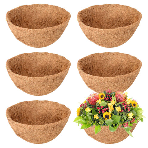 Legigo 6-pack round coco liner for hanging baskets enhances airflow