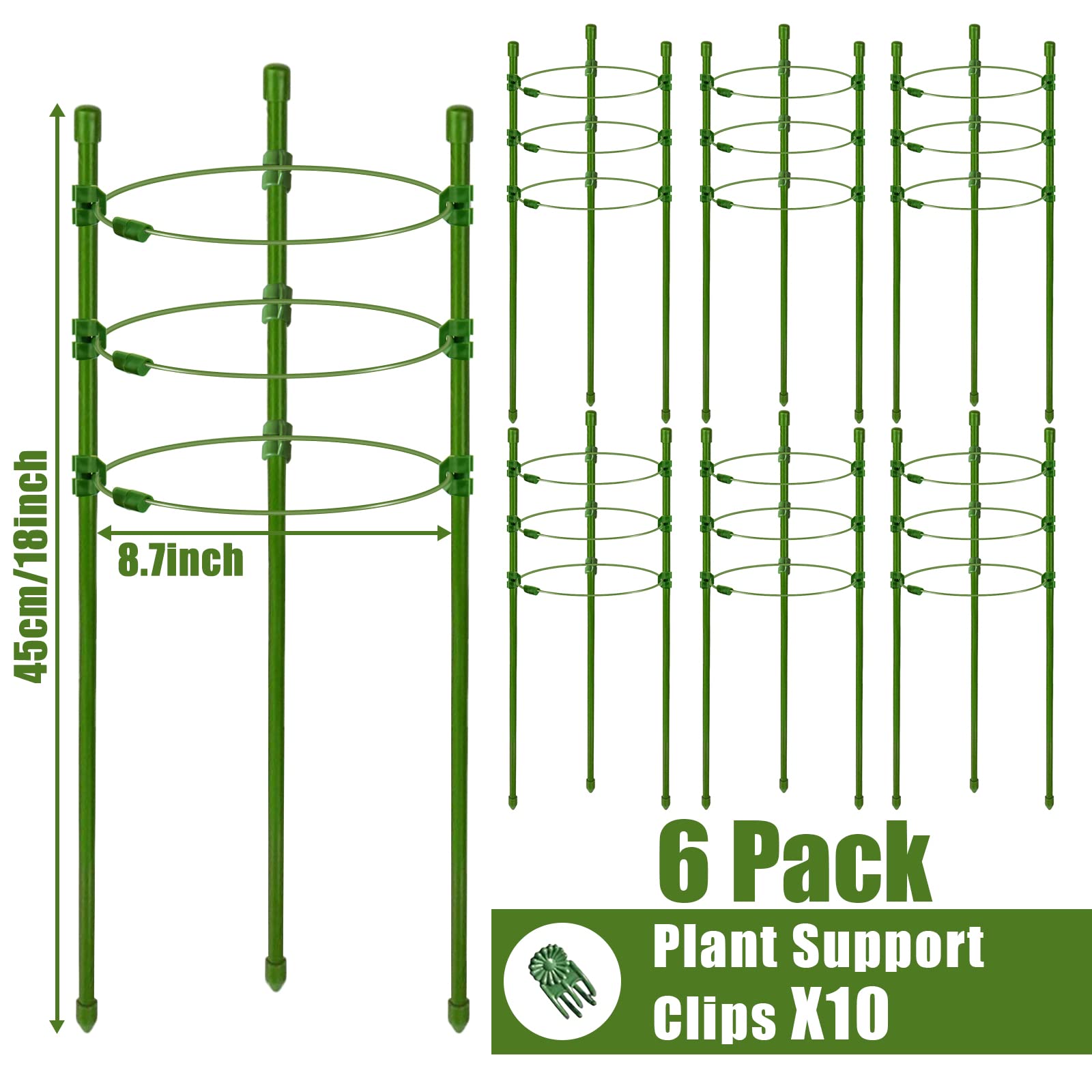 Legigo 6-pack packaging image displaying ready-to-use garden supports