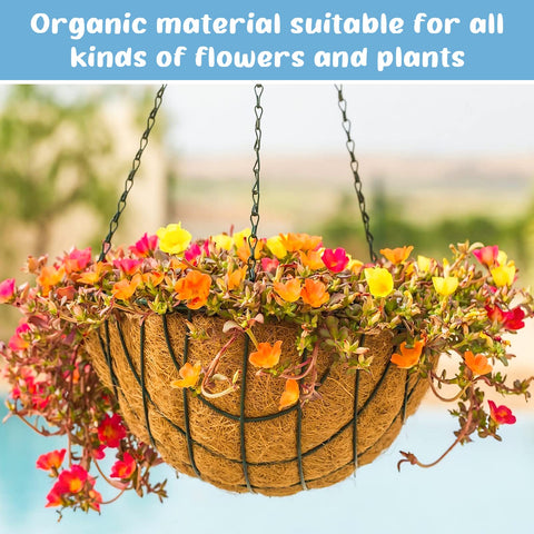 Legigo 8-inch liner in a basket with soil and growth showcasing quick setup.
