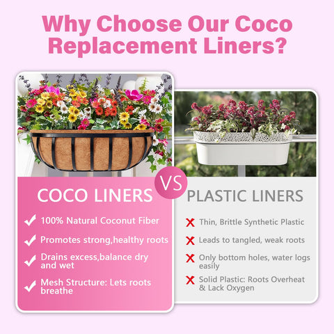 Legigo balcony planter with liner highlights versatile use on railing or ledge.