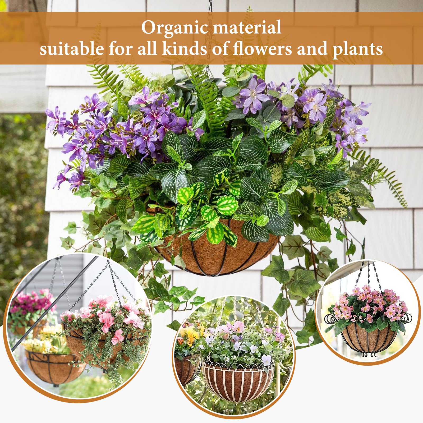 Legigo basket liner protects plants and supports year-round use.
