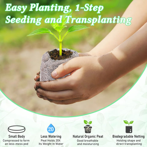 Legigo biodegradable mesh seed pods promote root growth and clean transplanting