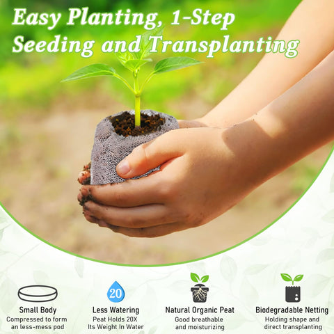 Legigo biodegradable mesh wrap around pellets supports root growth.