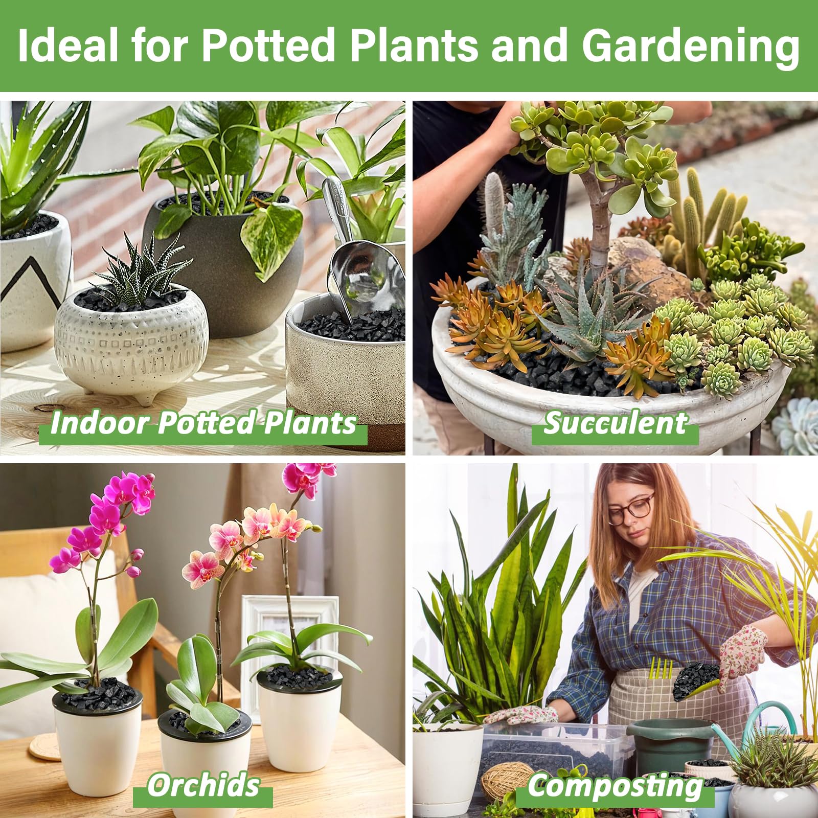 Legigo houseplants soil mix stays light and airy for easy planting.