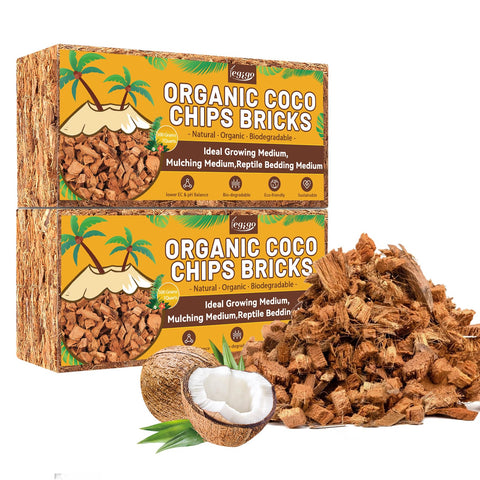 Legigo coco coir chips brick expanding when soaked for ready growing medium