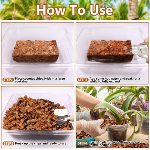 Legigo Coco Chips orchid substrate setup supports orchid growth and root health.