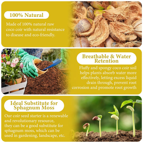 Legigo coco coir brick 3-pack offers versatile substrate for multiple pots